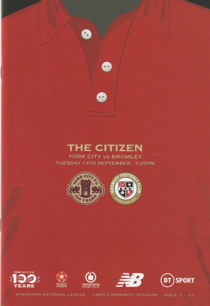 York City v Bromley 13-Sep-2022