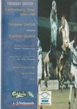 Torquay United v Carlisle United 08-Jan-2000
