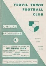 Yeovil Town v Cheltenham Town 18-Dec-1963