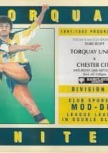 Torquay United v Chester City  28-Sep-1991