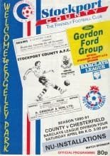 Stockport County v Chesterfield 06-Apr-1991