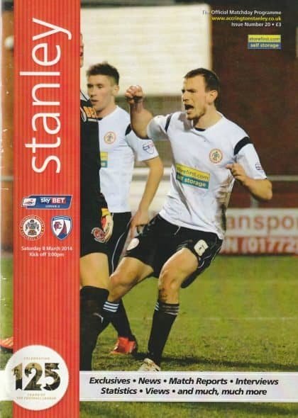 Accrington Stanley v Chesterfield   08-Mar-2014