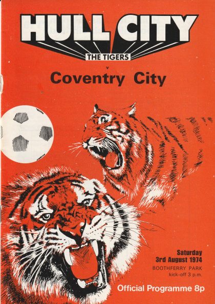 Hull City v Coventry City  03-Aug-1974