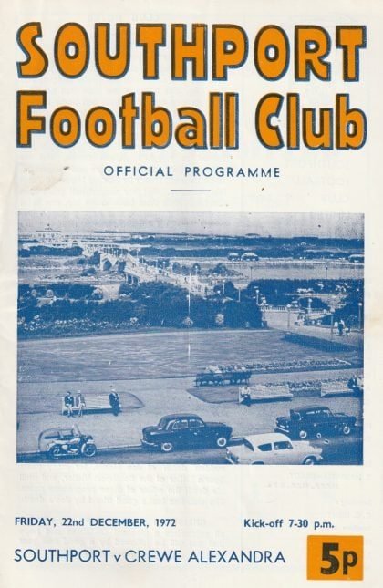 Southport v Crewe Alexandra 22-Dec-1972