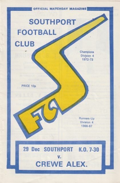 Southport v Crewe Alexandra 29-Dec-1976
