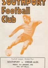 Southport v Crewe Alexandra 31-Jan-1975