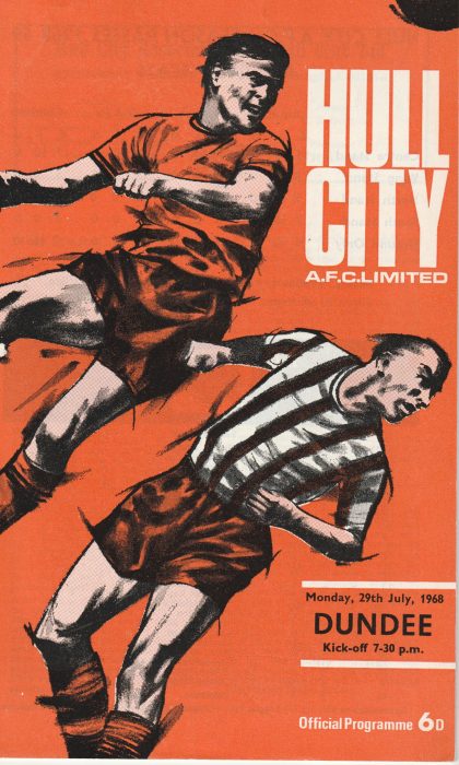 Hull City v Dundee 29-Jul-1968