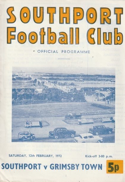 Southport v Grimsby Town 12-Feb-1972