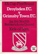 Droylsden v Grimsby Town 20-Nov-1976