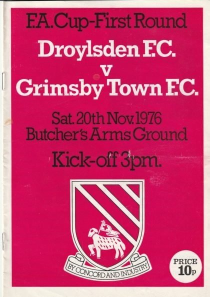 Droylsden v Grimsby Town 20-Nov-1976