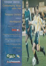 Torquay United v Hartlepool United 23-Nov-1999