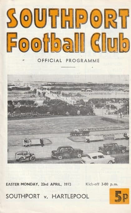Southport v Hartlepool United 23-Apr-1973