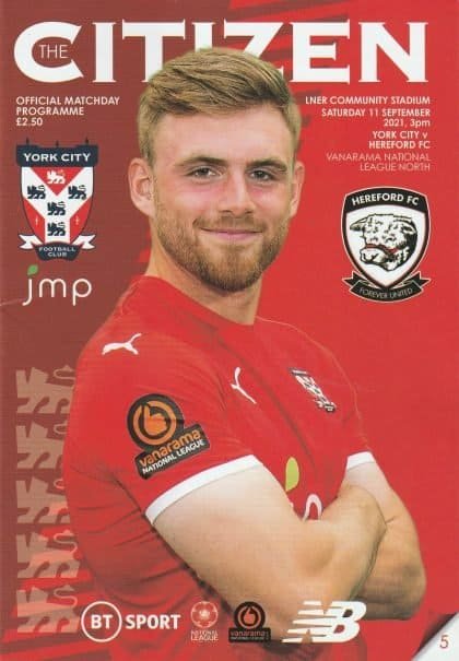 York City v Hereford United  11-Sep-2021