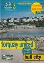 Torquay United v Hull City 14-Feb-1998