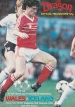 Wales v Iceland 14-Nov-1984