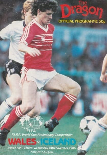 Wales v Iceland 14-Nov-1984