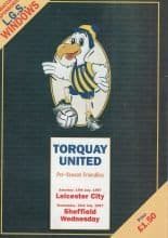 Torquay United v Leicester City  19-Jul-1996