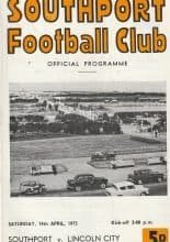 Southport v Lincoln City 14-Apr-1973