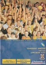 Torquay United v Lincoln City 09-Mar-2002