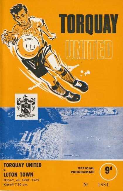 Torquay United v Luton Town 04-Apr-1969