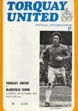 Torquay United v Mansfield Town 14-Nov-1970