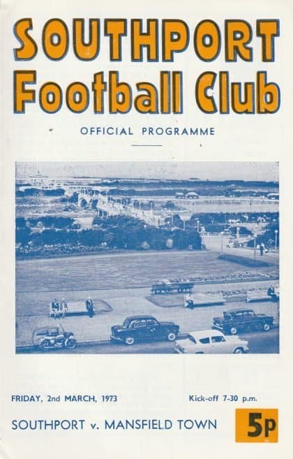 Southport v Mansfield Town  02-Mar-1973