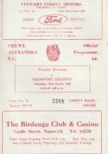 Crewe Alexandra v Newport County 23-Mar-1968