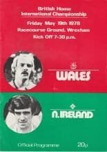 Wales v Northern Ireland 19-May-1978