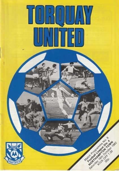 Torquay United v Northampton Town 16-Oct-1982