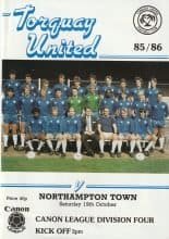Torquay United v Northampton Town 19-Oct-1985
