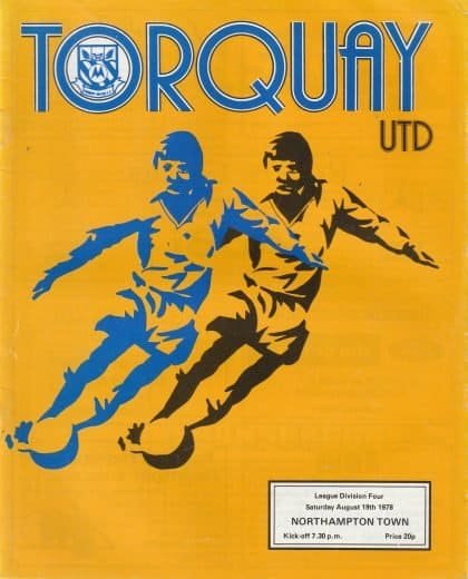 Torquay United v Northampton Town 19-Aug-1978