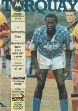 Torquay United v Northampton Town 19-Sep-1992