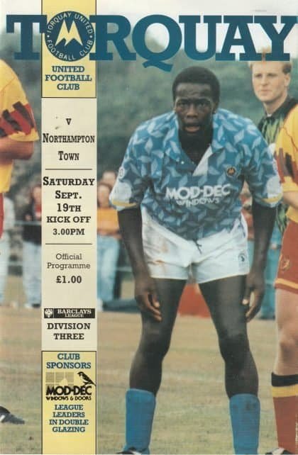 Torquay United v Northampton Town 19-Sep-1992