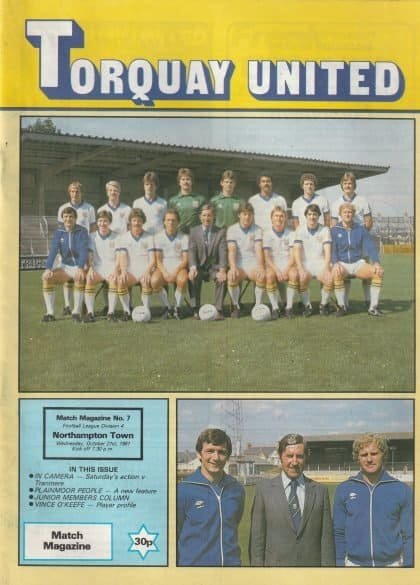 Torquay United v Northampton Town 21-Oct-1981