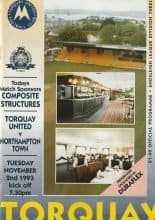 Torquay United v Northampton Town 02-Nov-1993