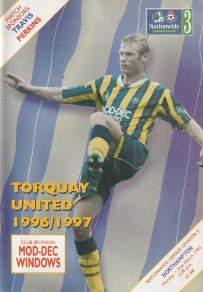 Torquay United v Northampton Town 31-Mar-1997
