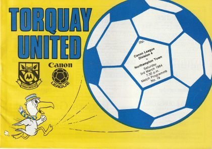 Torquay United v Northampton Town 03-Mar-1984
