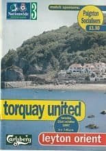 Torquay United v Leyton Orient  21-Oct-1997