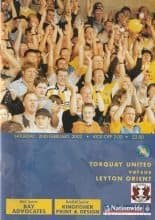 Torquay United v Leyton Orient 02-Feb-2002