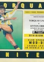 Torquay United v Leyton Orient  09-Nov-1991