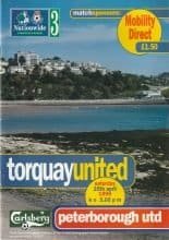 Torquay United v Peterborough United 25-Apr-1998