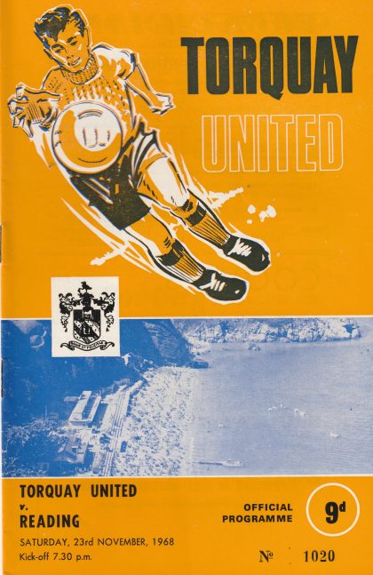 Torquay United v Reading  23-Nov-1968