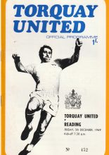 Torquay United v Reading  05-Dec-1969