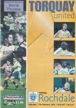 Torquay United v Rochdale 17-Feb-2001
