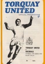 Torquay United v Rochdale  28-Mar-1970