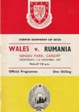 Wales v Romania 11-Nov-1970