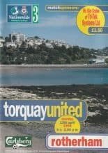 Torquay United v Rotherham United 13-Apr-1998