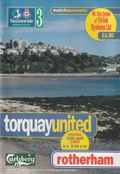 Torquay United v Rotherham United 13-Apr-1998