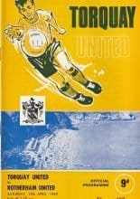 Torquay United v Rotherham United 19-Apr-1969