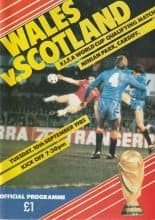 Wales v Scotland 10-Sep-1985